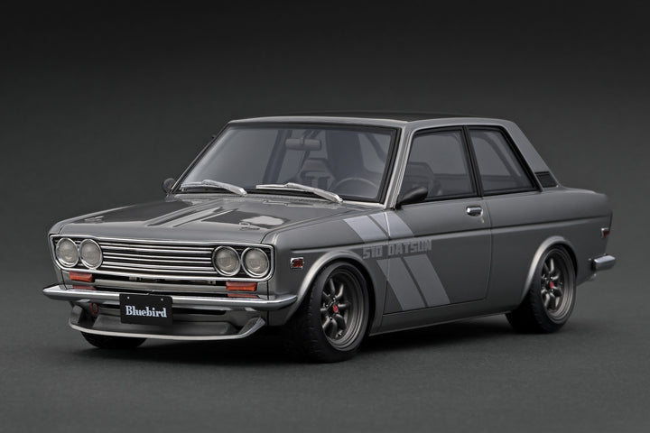 [Preorder] Ignition Model 1:18 Datsun Bluebird (510) Gun Metallic With L16 Engine