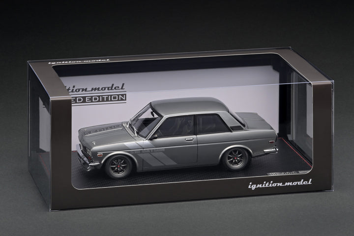 [Preorder] Ignition Model 1:18 Datsun Bluebird (510) Gun Metallic With L16 Engine