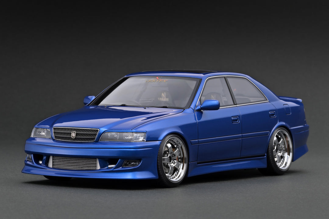 [Preorder] Ignition Model 1:18 VERTEX JZX100 Chaser Blue Metallic With 1JZ Engine IG3319