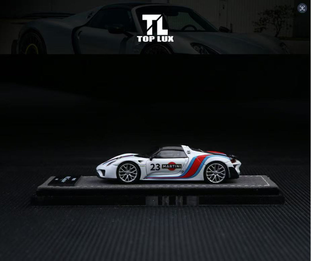 [Preorder] TOP LUX 1:64 Porsche 918 Spyder (10 Colours)