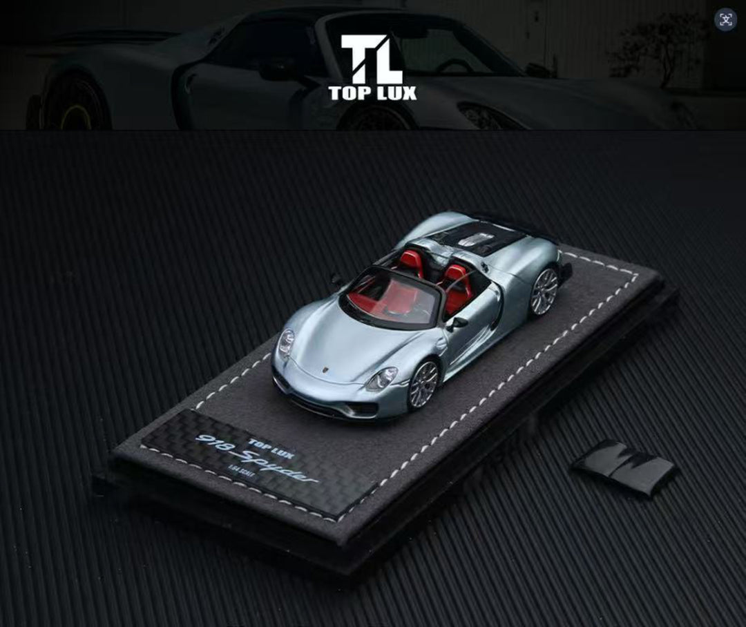 [Preorder] TOP LUX 1:64 Porsche 918 Spyder (10 Colours)
