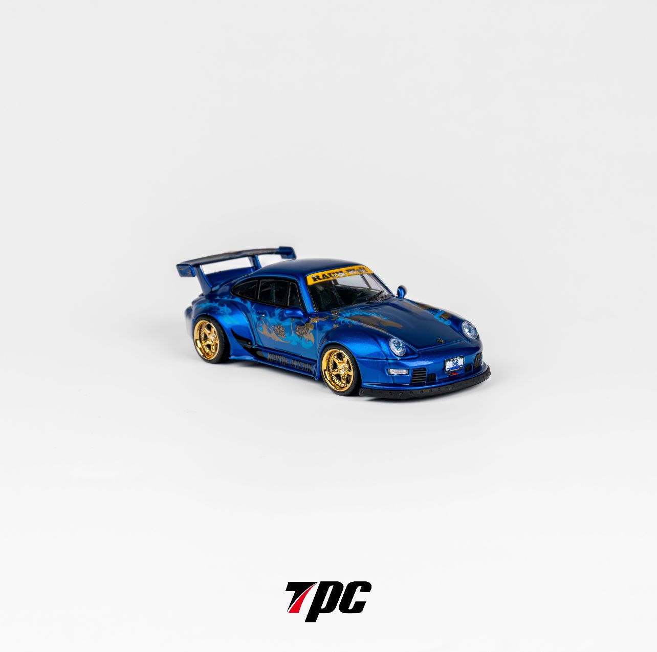 TPC 1:64 Porsche RWB993 Chrome Blue / Transparent Blue (2 Colours