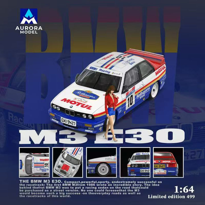 [Preorder] Aurora Model 1:64 BMW E30 Rothmans and McLaren 720S Shark (4 Versions)