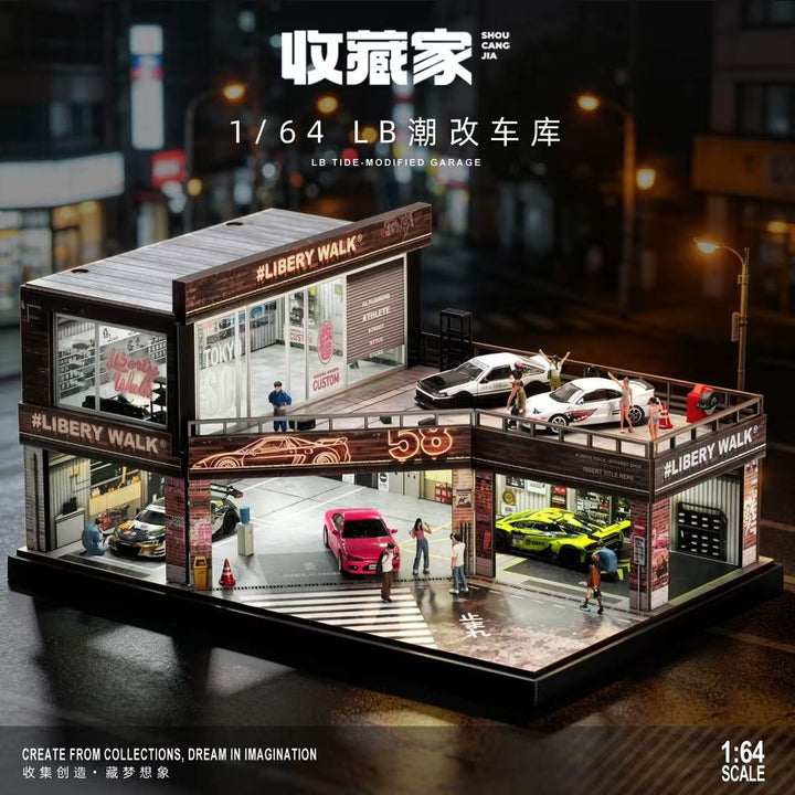 [Preorder] SHOU CANG JIA 1:64 LB TIDE-MODIFIED GARAGE SCJ-8208