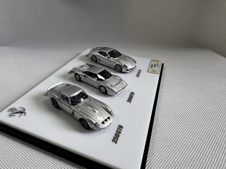 [Preorder] DMY64 1:64 Ferrari Supercar GT0 250GTO / 288GTO / 599GTO - Silver