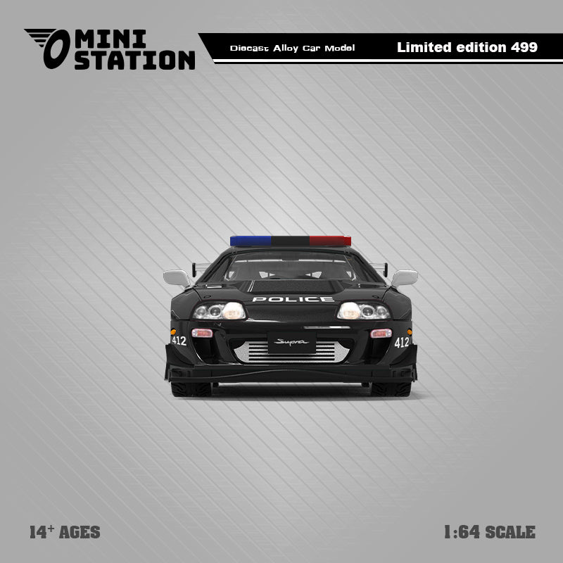 [Preorder] Mini Station 1:64 Toyota Supra A80z GTA Police car