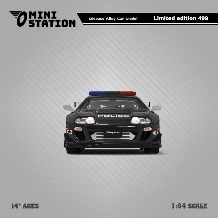 [Preorder] Mini Station 1:64 Toyota Supra A80z GTA Police car