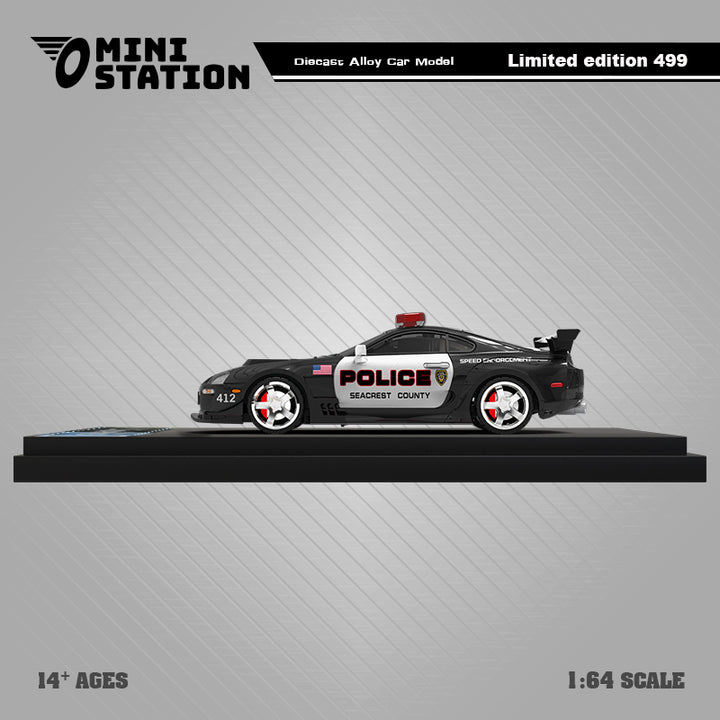 [Preorder] Mini Station 1:64 Toyota Supra A80z GTA Police car