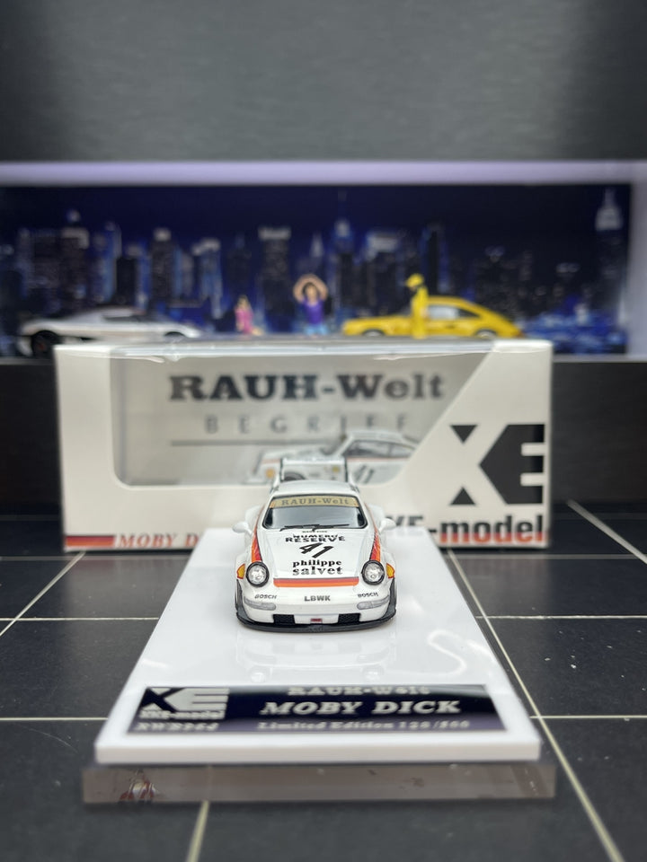 [Preorder] XKE 1:64 Porsche RWB964 - White 41# Livery