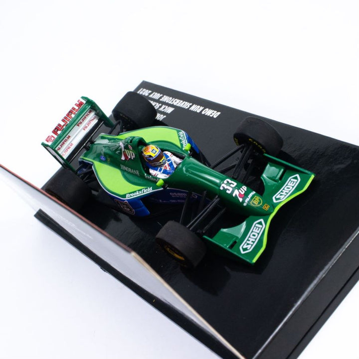 MINICHAMPS 1:43 JORDAN FORD 191 – MICK SCHUMACHER – DEMO RUN SILVERSTONE JULY 2021