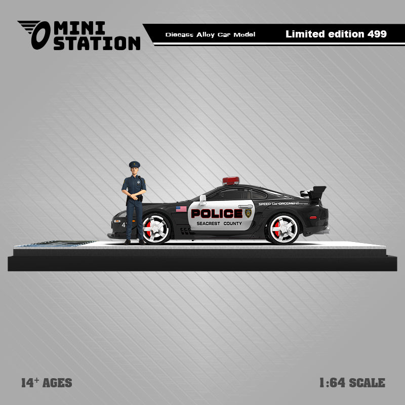 [Preorder] Mini Station 1:64 Toyota Supra A80z GTA Police car