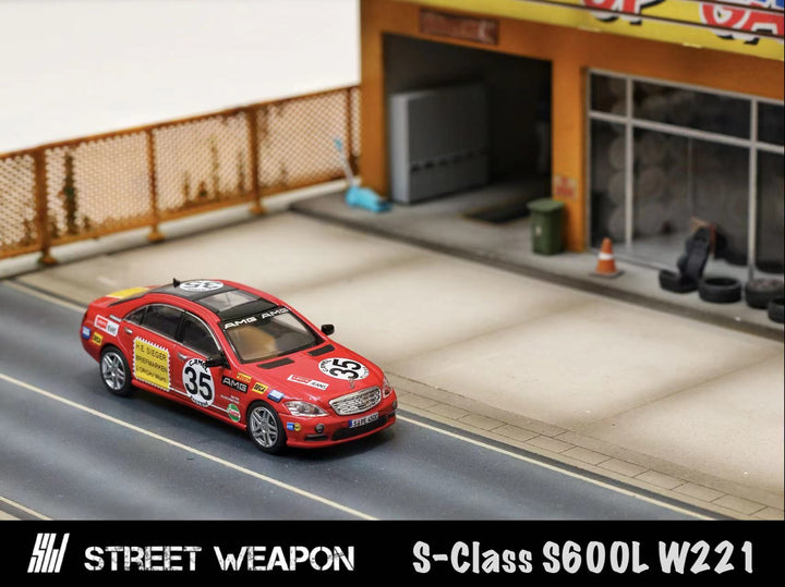 [Preorder] Street Weapon 1:64 Mercedes-Benz S-Class S600L W221 Red Pig