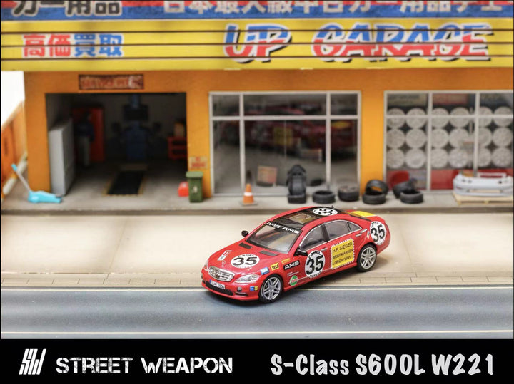 [Preorder] Street Weapon 1:64 Mercedes-Benz S-Class S600L W221 Red Pig