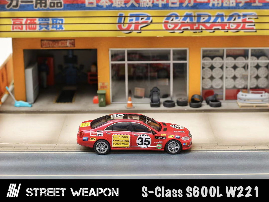 [Preorder] Street Weapon 1:64 Mercedes-Benz S-Class S600L W221 Red Pig