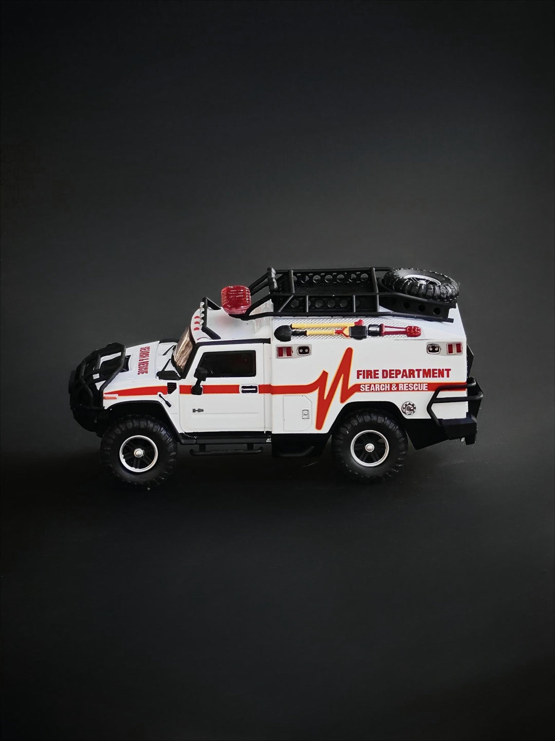[Preorder] MK Miniatures 1:64 Hummer H2 Ambulance Glossy White