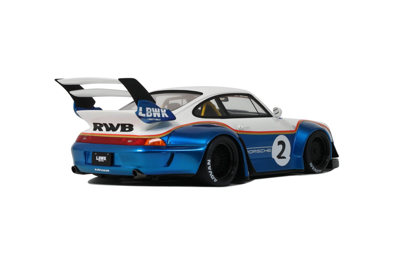Preorder] GT Spirit 1:18 LBWK Porsche RWB WHITE 2023 GT530