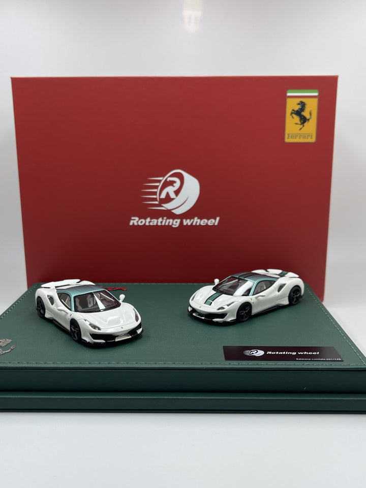 [Preorder] Rotating Wheel 1:64 Ferrari 488 Pista (2 Versions)