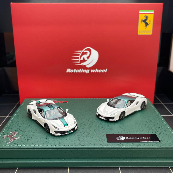[Preorder] Rotating Wheel 1:64 Ferrari 488 Pista (2 Versions)