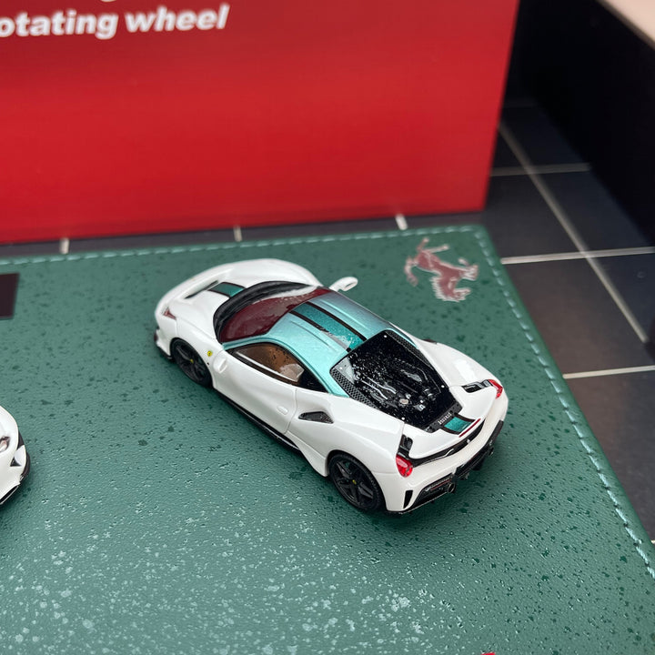[Preorder] Rotating Wheel 1:64 Ferrari 488 Pista (2 Versions)