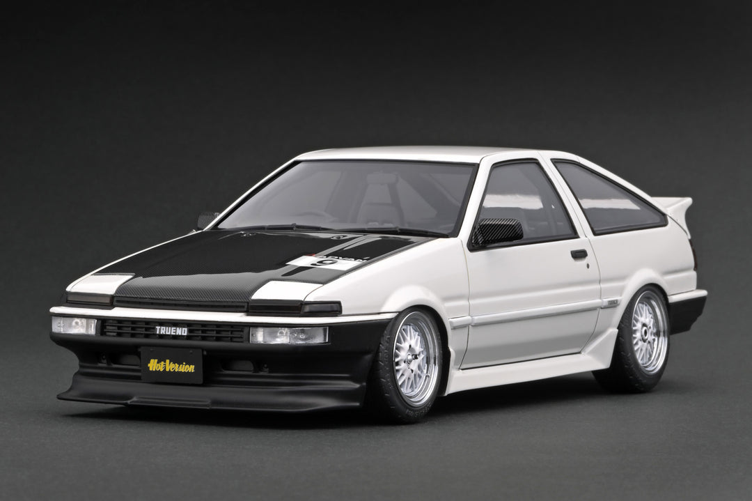 [Preorder] Ignition Model 1:18 Toyota Sprinter Trueno (AE86) 3Door TK-Street Early Ver. White (SSR Dori Dori mesh wheels) IG3488