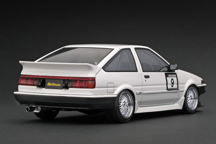 [Preorder] Ignition Model 1:18 Toyota Sprinter Trueno (AE86) 3Door TK-Street Early Ver. White (SSR Dori Dori mesh wheels) IG3488