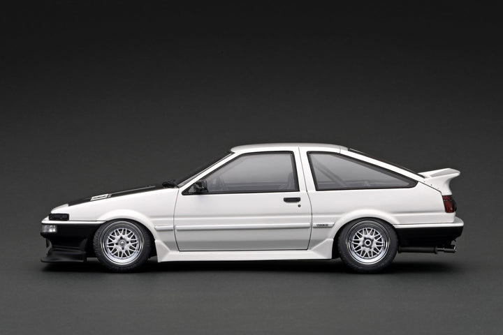 [Preorder] Ignition Model 1:18 Toyota Sprinter Trueno (AE86) 3Door TK-Street Early Ver. White (SSR Dori Dori mesh wheels) IG3488