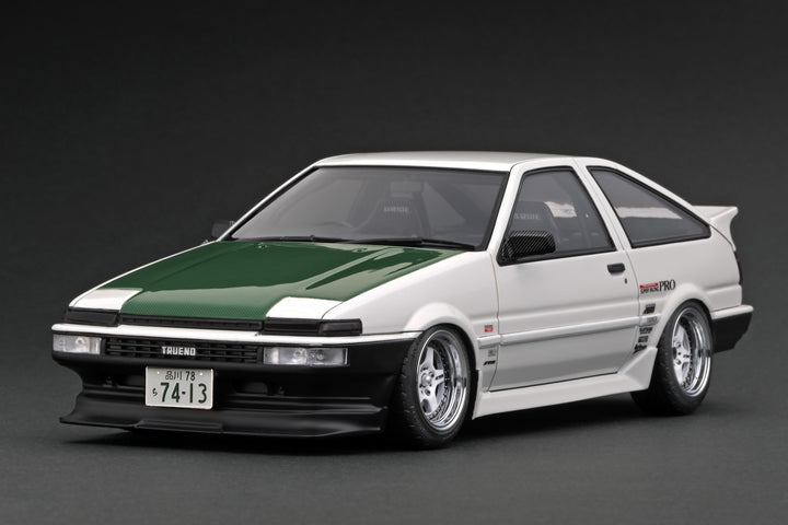 [Preorder] Ignition Model 1:18 Toyota Sprinter Trueno (AE86) 3Door TK-Street Late Ver. White (WORK MEISTER CR01 wheels) IG3489