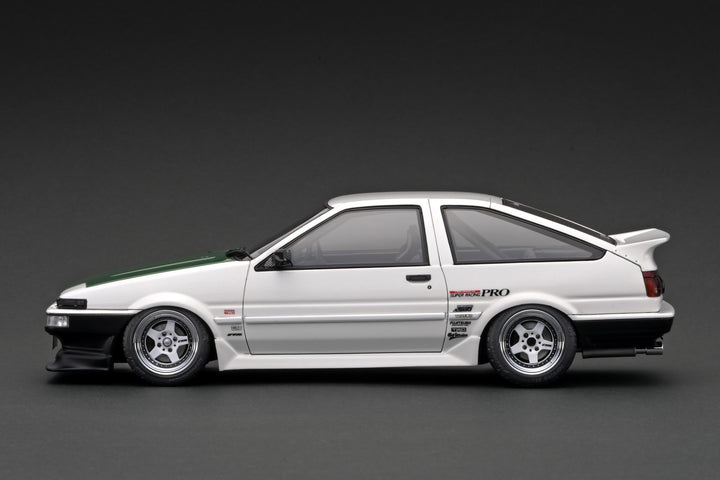 [Preorder] Ignition Model 1:18 Toyota Sprinter Trueno (AE86) 3Door TK-Street Late Ver. White (WORK MEISTER CR01 wheels) IG3489