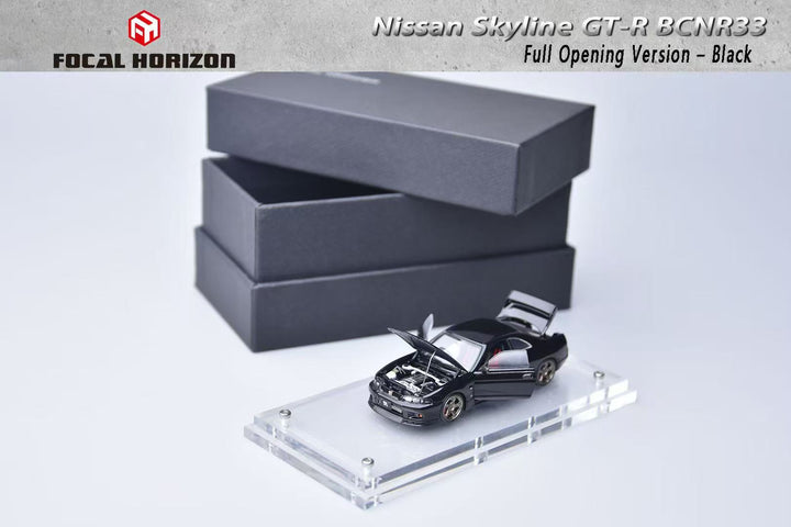 Focal Horizon 1:64 Skyline R33 GT-R 4th Generation BCNR33 Black