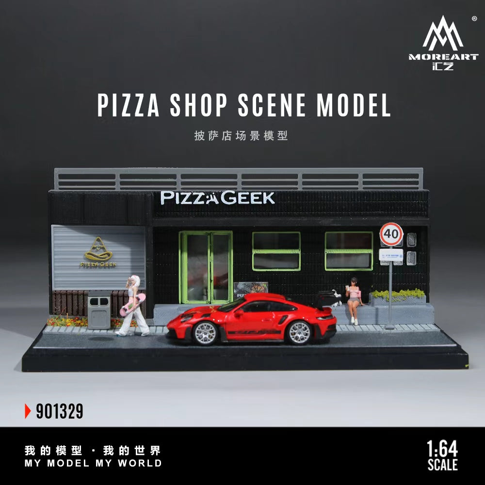 [Preorder] MoreArt 1:64 PIZZA SHOP SCENE MODEL MO901329