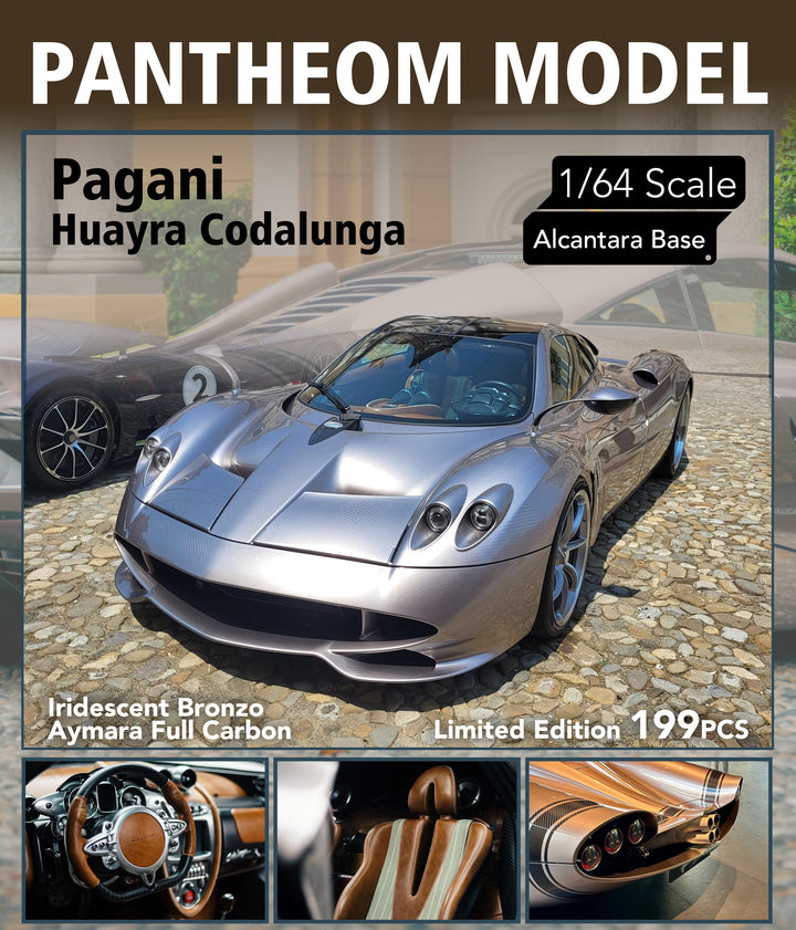 [Preorder] Pantheom Model 1:64 Pagani Huayra Codalunga Long Tail Version (3 Colours)