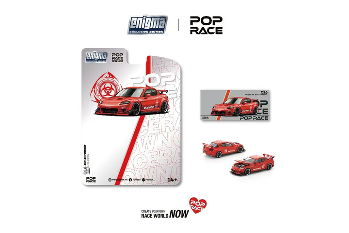 [Preorder] POPRACE 1:64 Mazda RX-8 RE-AMEMIYA Red PRE016