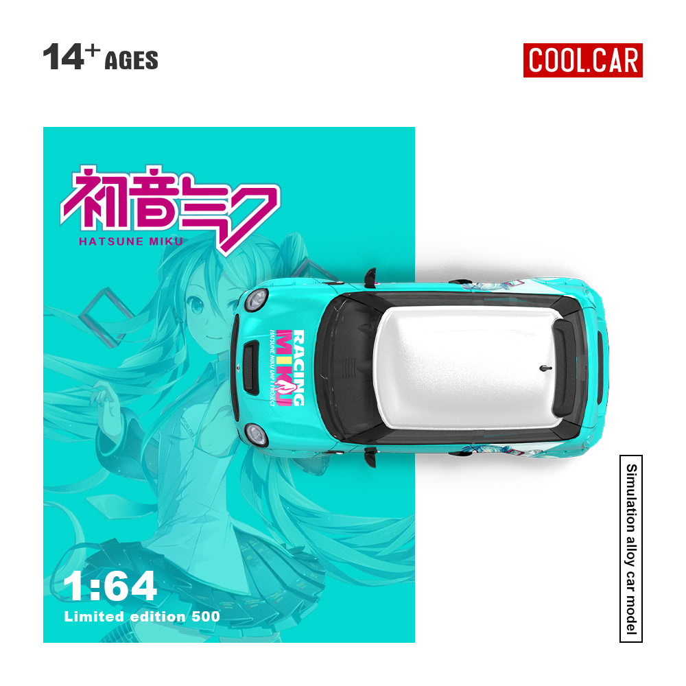 [Preorder] Cool Car 1:64 Mini Cooper Hatsune Miku livery (3 Versions)