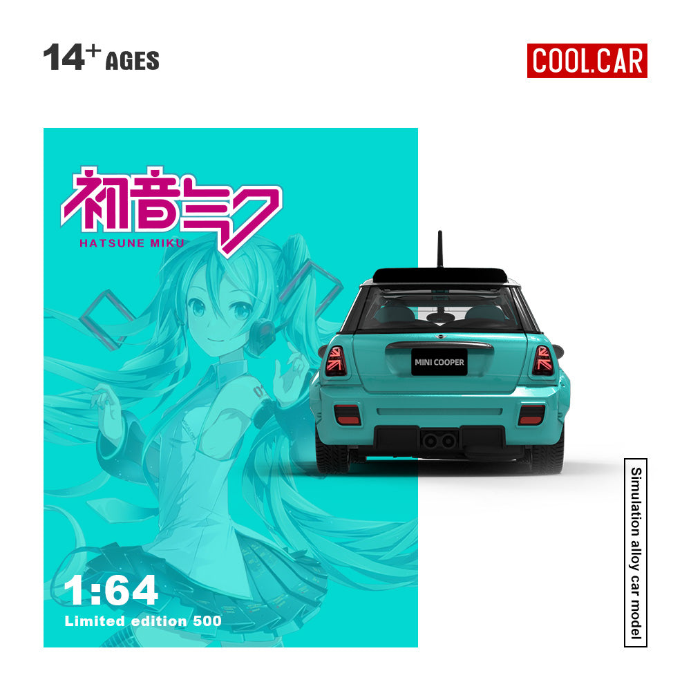 [Preorder] Cool Car 1:64 Mini Cooper Hatsune Miku livery (3 Versions)