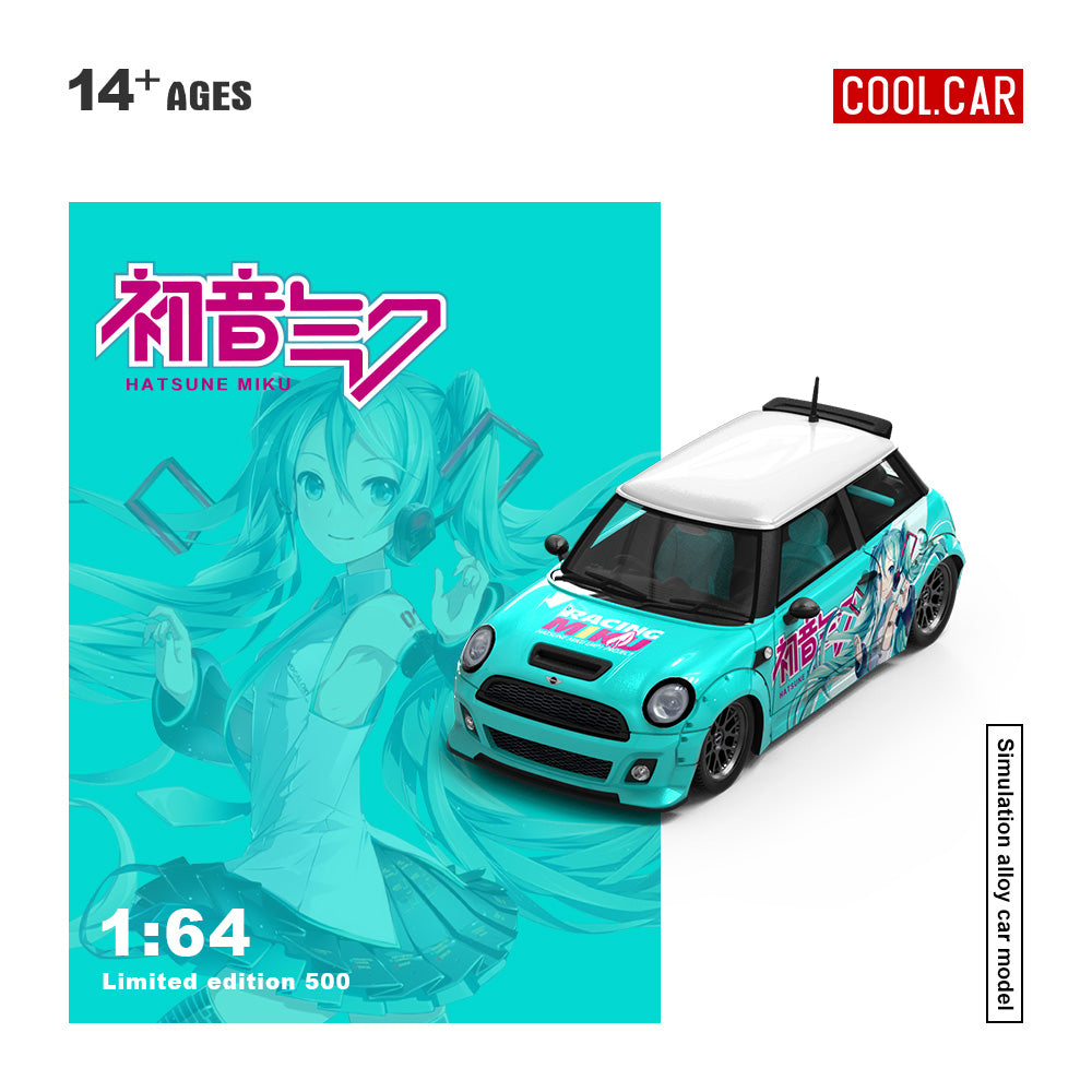 [Preorder] Cool Car 1:64 Mini Cooper Hatsune Miku livery (3 Versions)