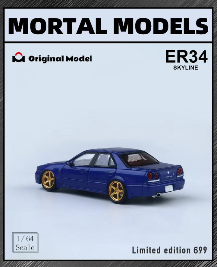 [Preorder] Mortal X Original Model 1:64 Nissan Skyline ER34 (3 Colours)