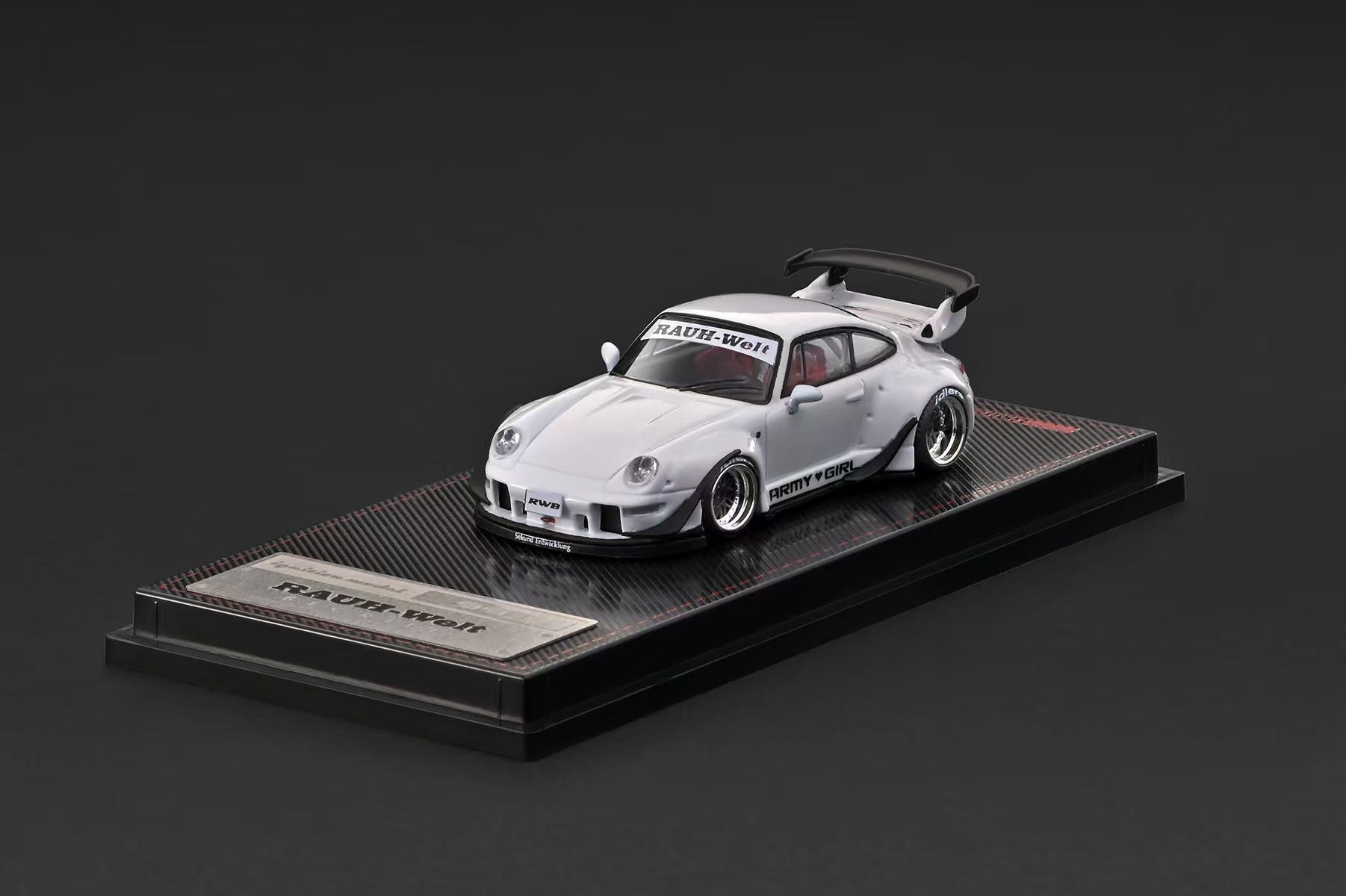 Preorder] Ignition Model 1:64 Porsche RWB 993 White Metallic