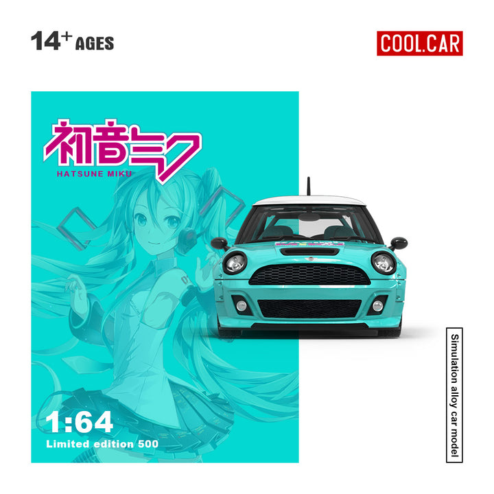[Preorder] Cool Car 1:64 Mini Cooper Hatsune Miku livery (3 Versions)