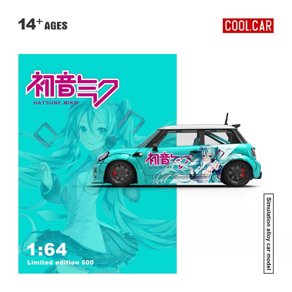[Preorder] Cool Car 1:64 Mini Cooper Hatsune Miku livery (3 Versions)