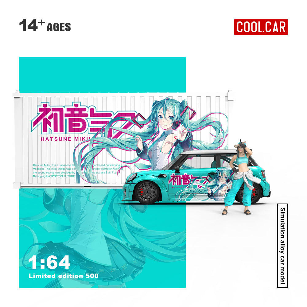 [Preorder] Cool Car 1:64 Mini Cooper Hatsune Miku livery (3 Versions)