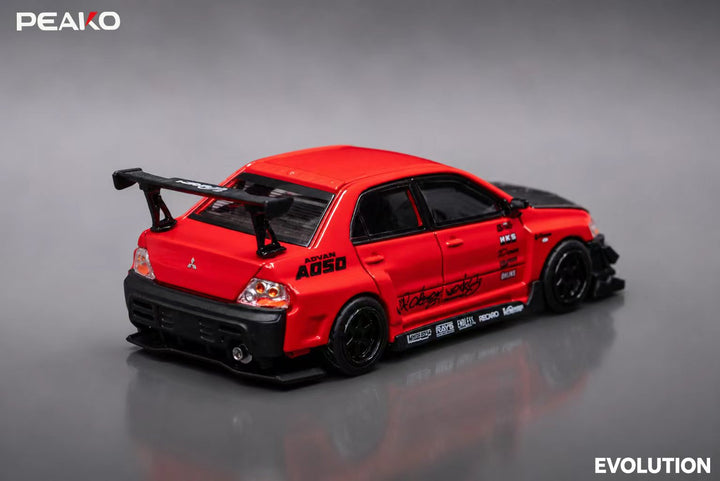 [Preorder] Peako 1:64 Varis Mitsubishi Lancer Evolution IX Red (2 Variants) PP64-002