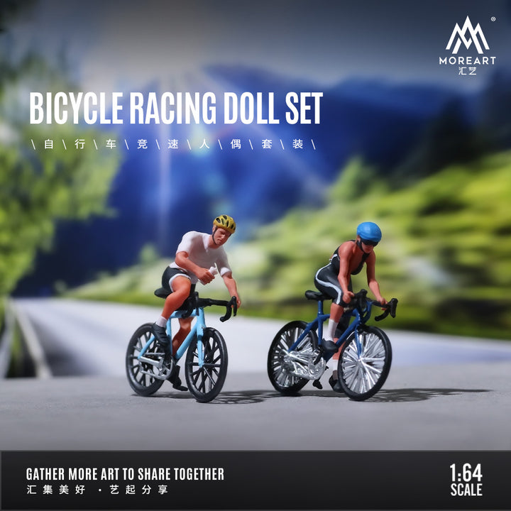 MoreArt 1:64 Bicycle Racing Doll Set MO222032