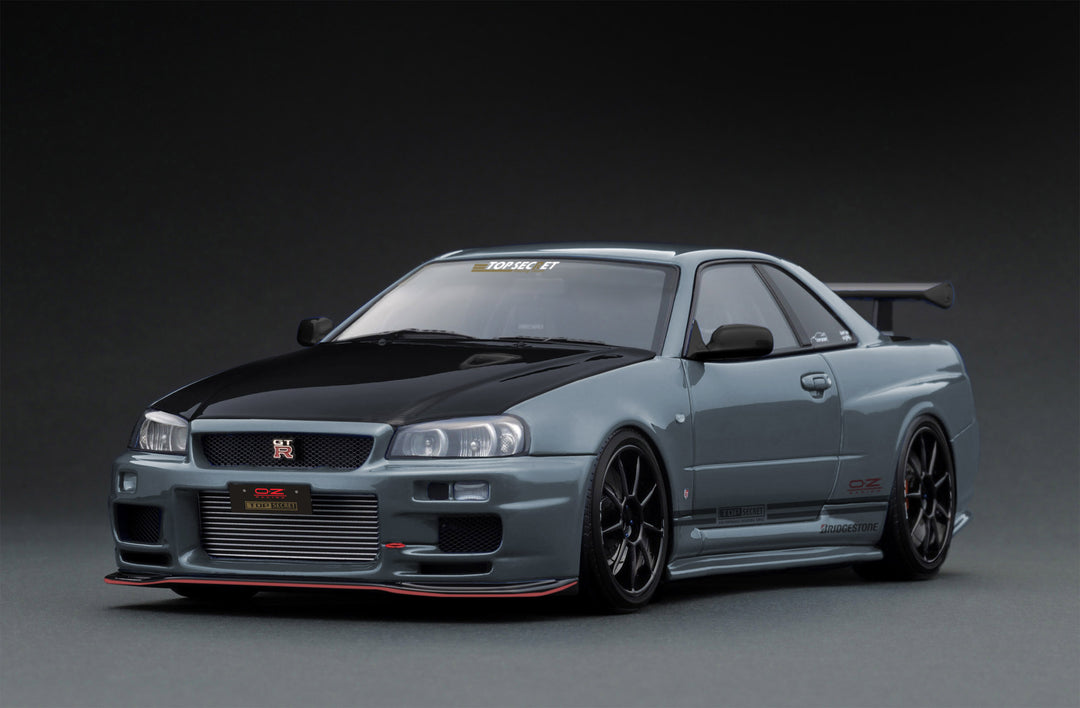 [Preorder] Ignition Model 1:18 TOP SECRET 34GT-R (BNR34) Stealth Gray IG3639