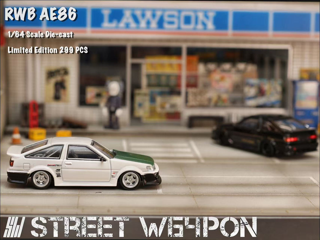 [Preorder] Street Weapon 1:64 RWB Wide-Body AE86 LEVIN (2 Colours)