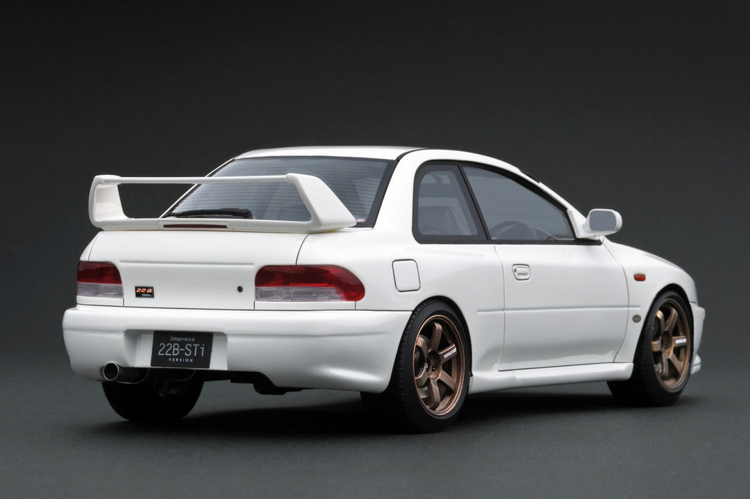 [Preorder] Ignition Model 1:18 SUBARU Impreza 22B-Sti Version (GC8改) White