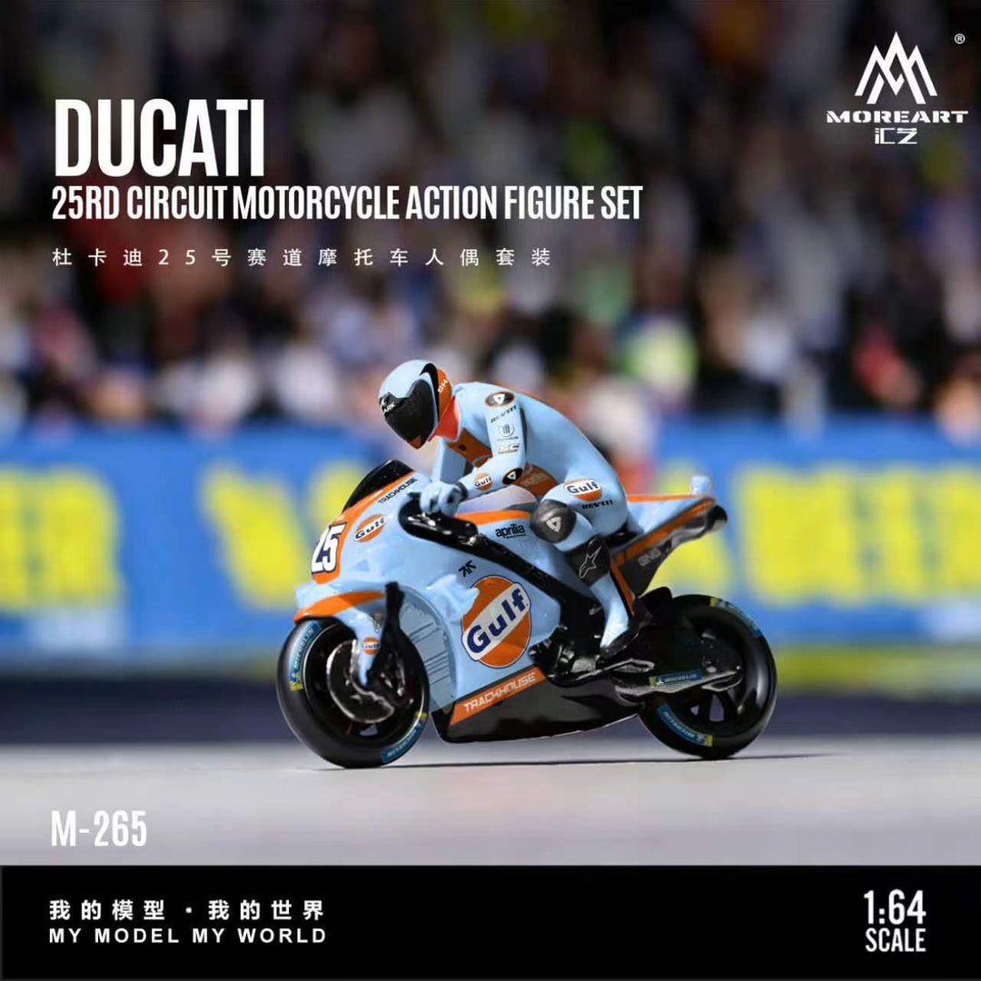 [Preorder] MoreArt 1:64 DUCATI 25RD CIRCUIT MOTORCYCLE ACTION FIGURE SET MO222265