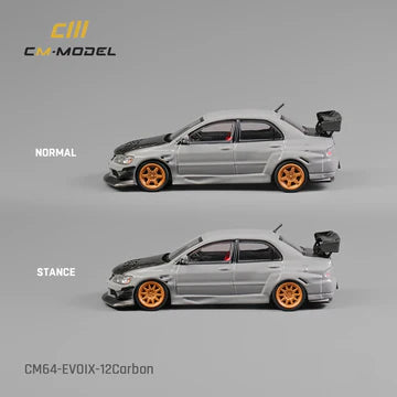 CM Model 1:64 Mitsubishi Lancer EvoIX Grey