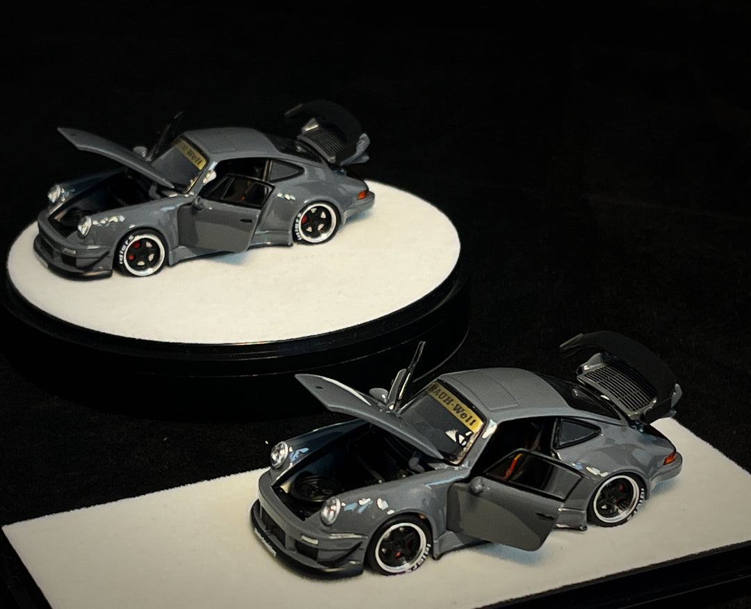 [Preorder] PGM 1:64 Porsche RWB 930 Cement Grey (2 Versions)