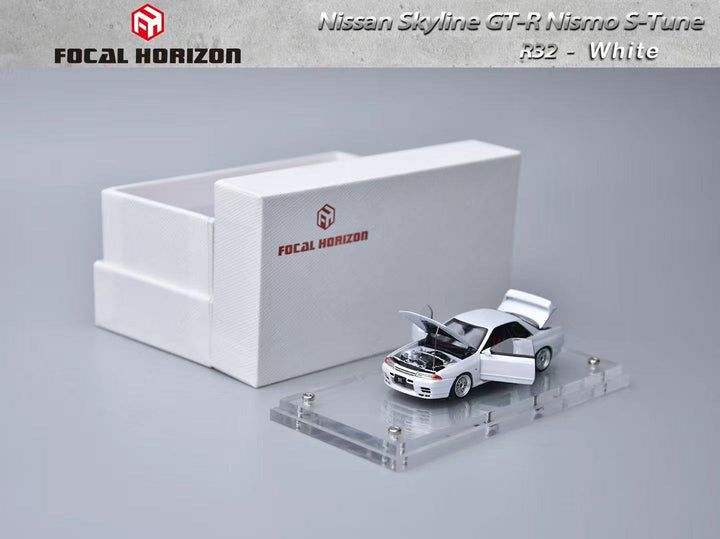 [Preorder] Focal Horizon 1:64 Nissan Skyline GT-R 3rd Generation R32 Nismo S-Tune Version  White