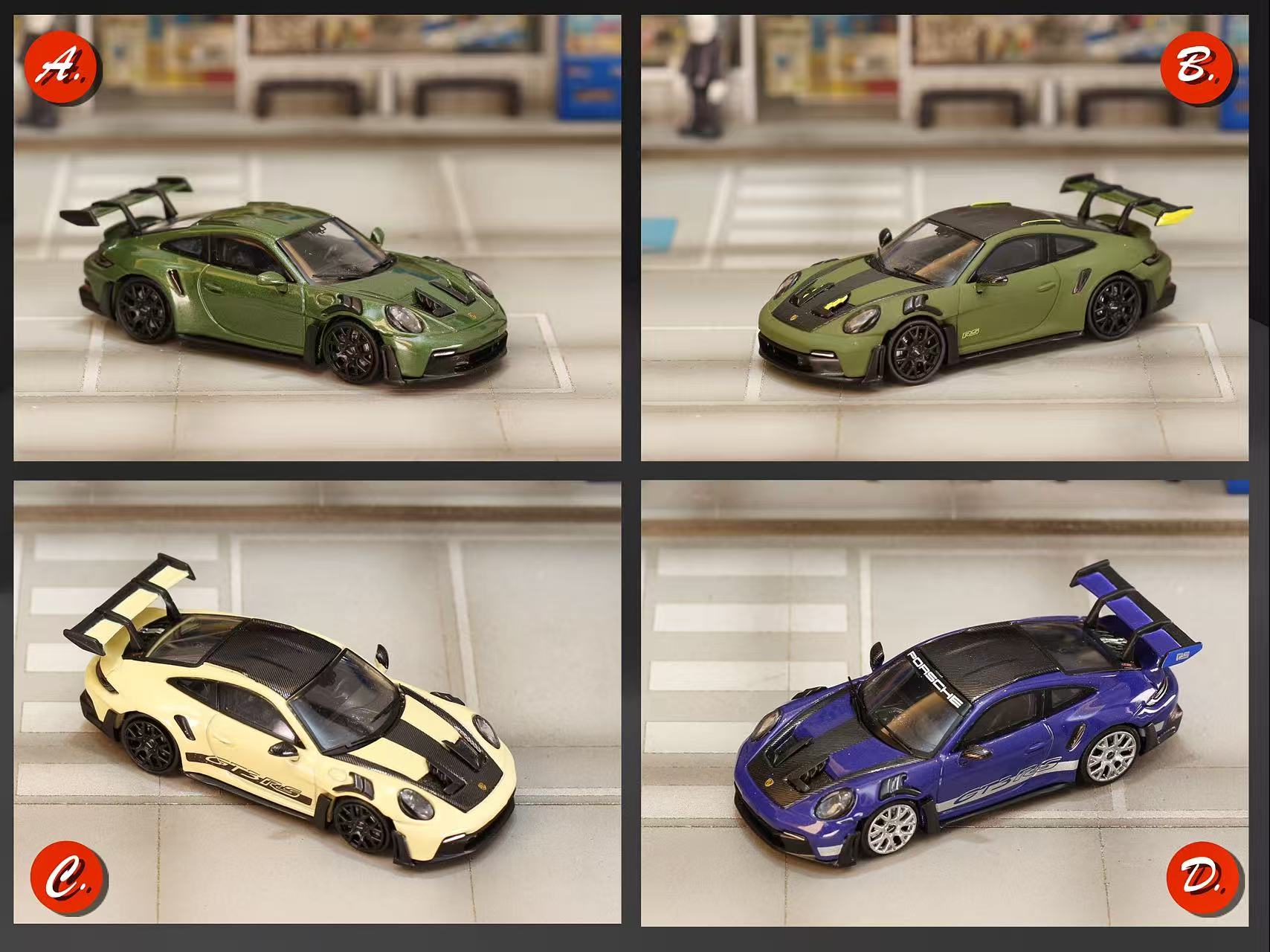 Preorder] Street Weapon 1:64 Porsche 992 GT3 RS (4 Colours